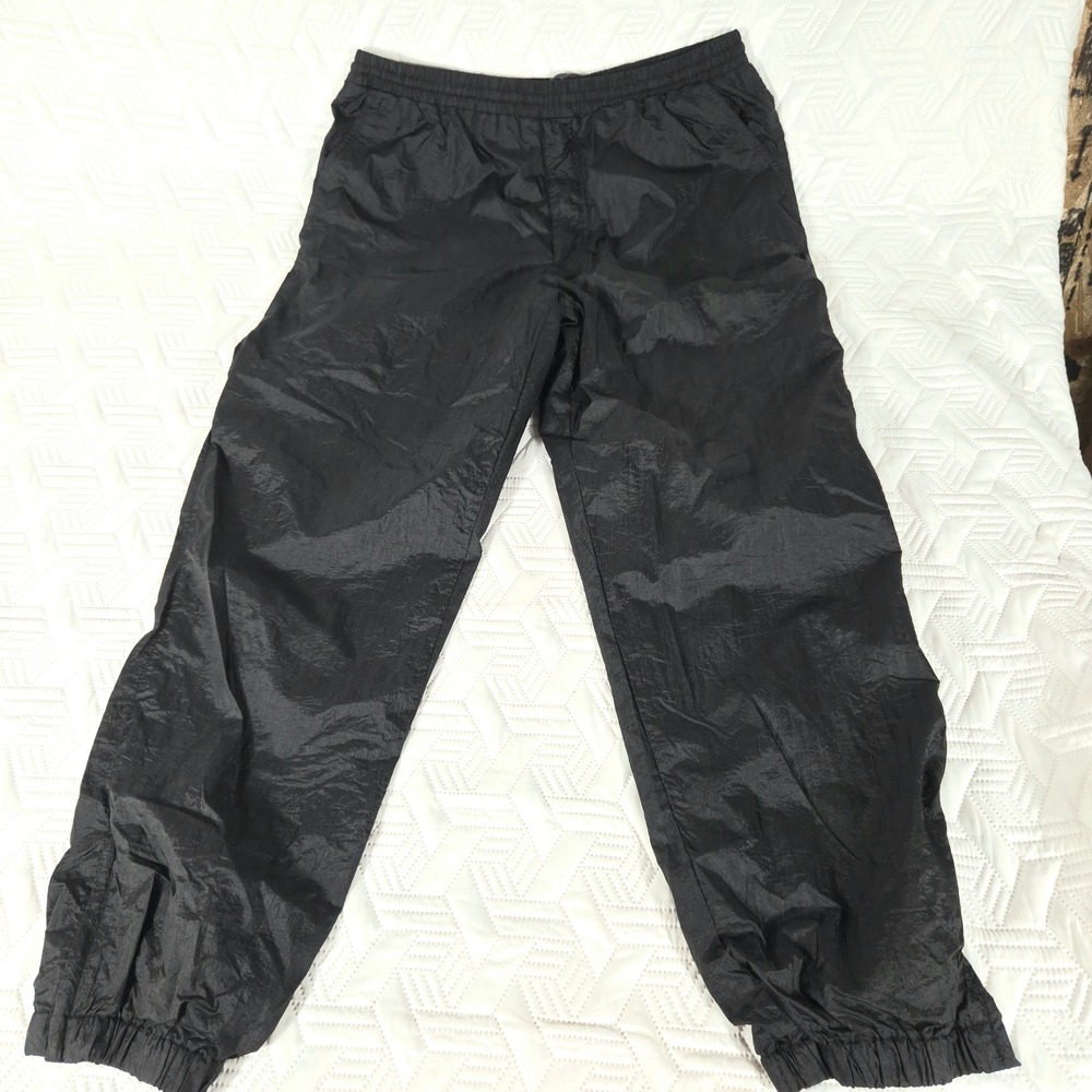 Christian Dior Monsieur Track Pants Vintage Mens Black Nylon Windbreaker L Sport